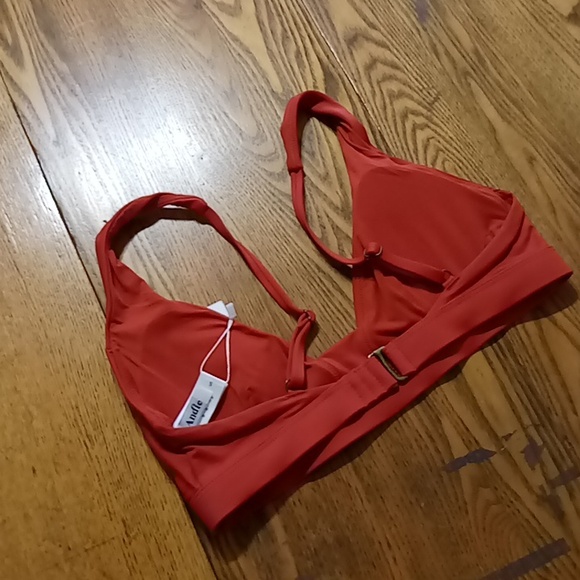 Andie Womens Bikini LARGE Swim Top Tahiti ORANGE Rust NEW Beach CHILI PEPPER - Picture 3 of 7